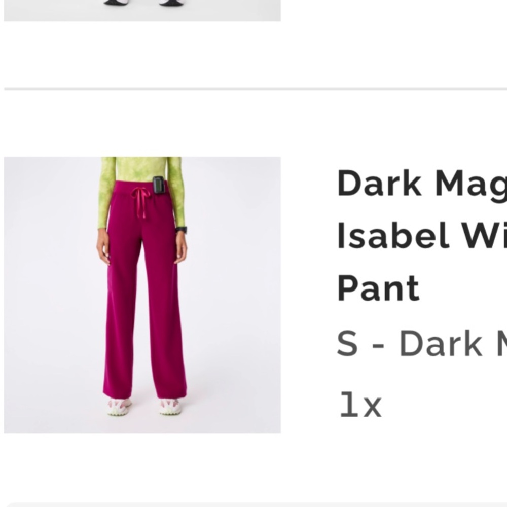 Dark Magenta High Waisted Isabel wide leg Pants